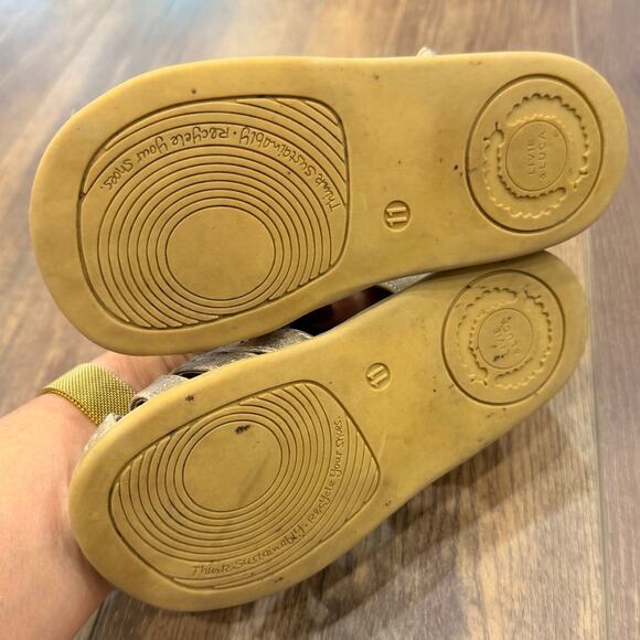 Livie & Luca Paz Gold Metallic Leather Sandals – Girls Size 11 - Picture 7 of 7